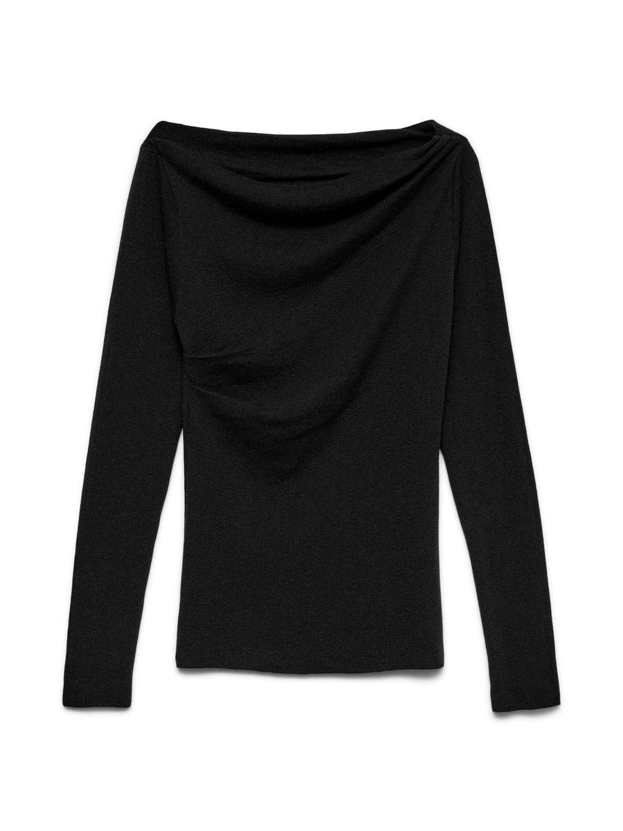 VMSOFINE KNIT LS BOATNECK PULLOVER NOOS