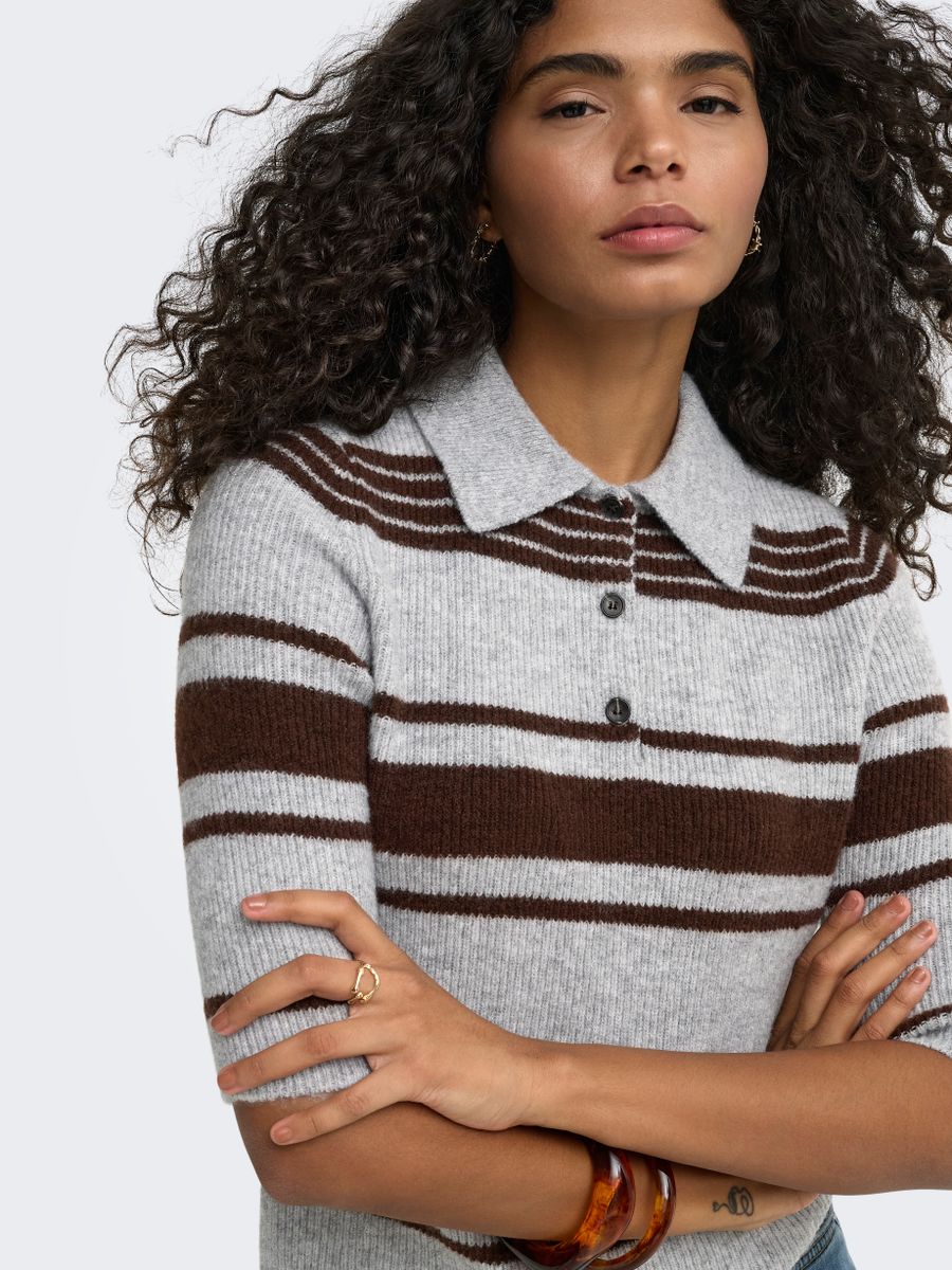 ONLLOUISIA SS COLLAR POLO KNT