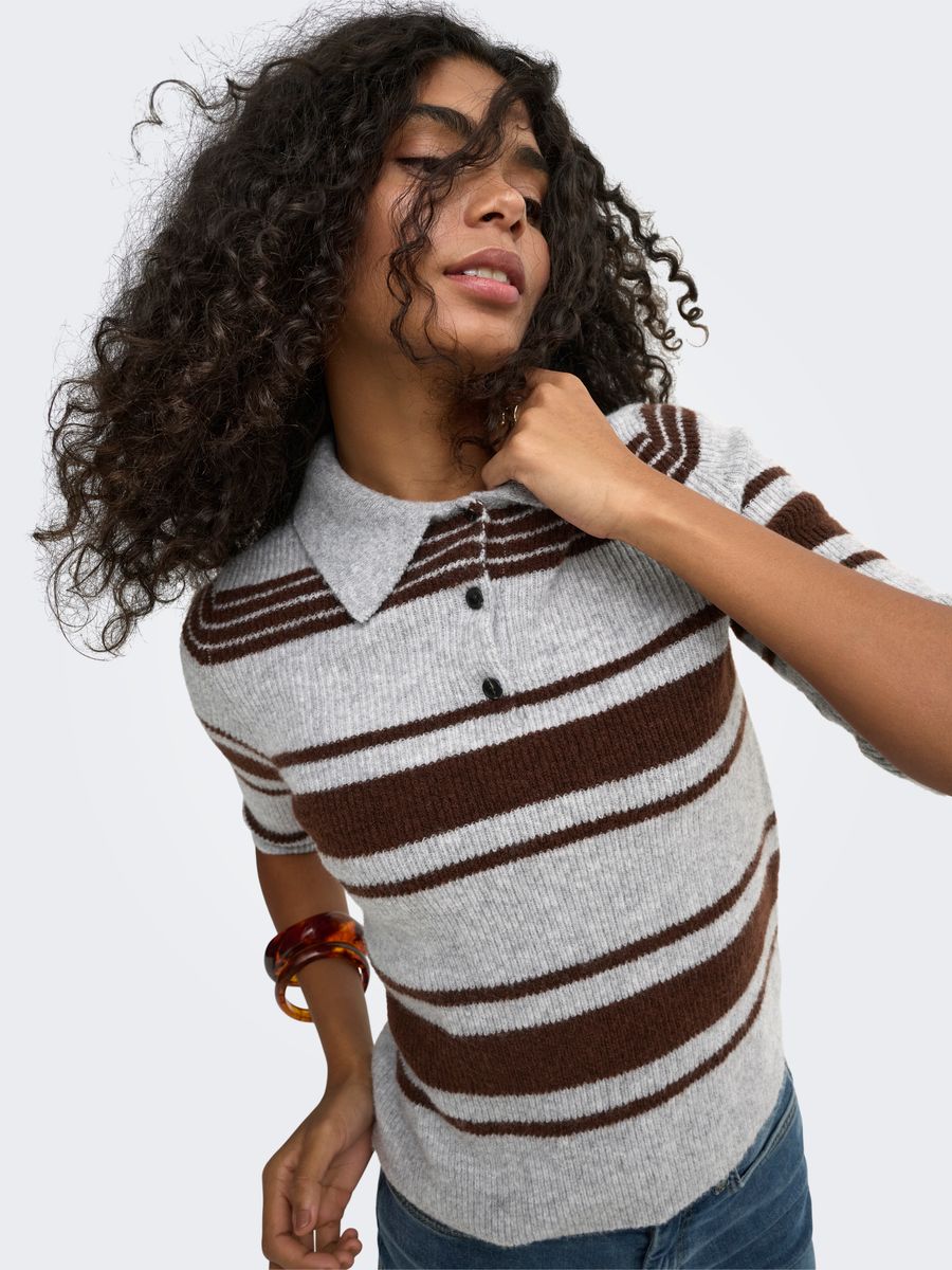 ONLLOUISIA SS COLLAR POLO KNT