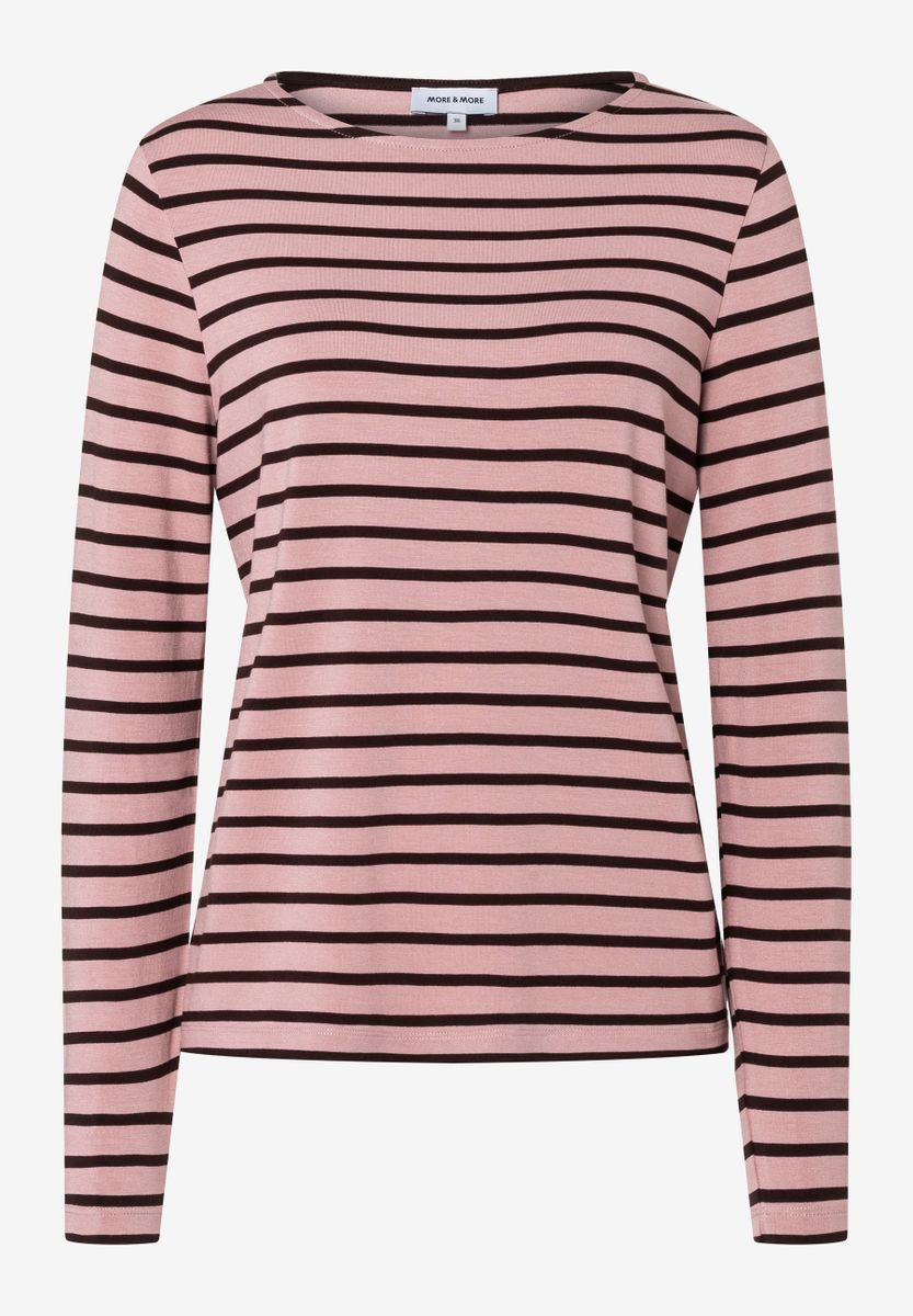 gestreiftes Langarmshirt