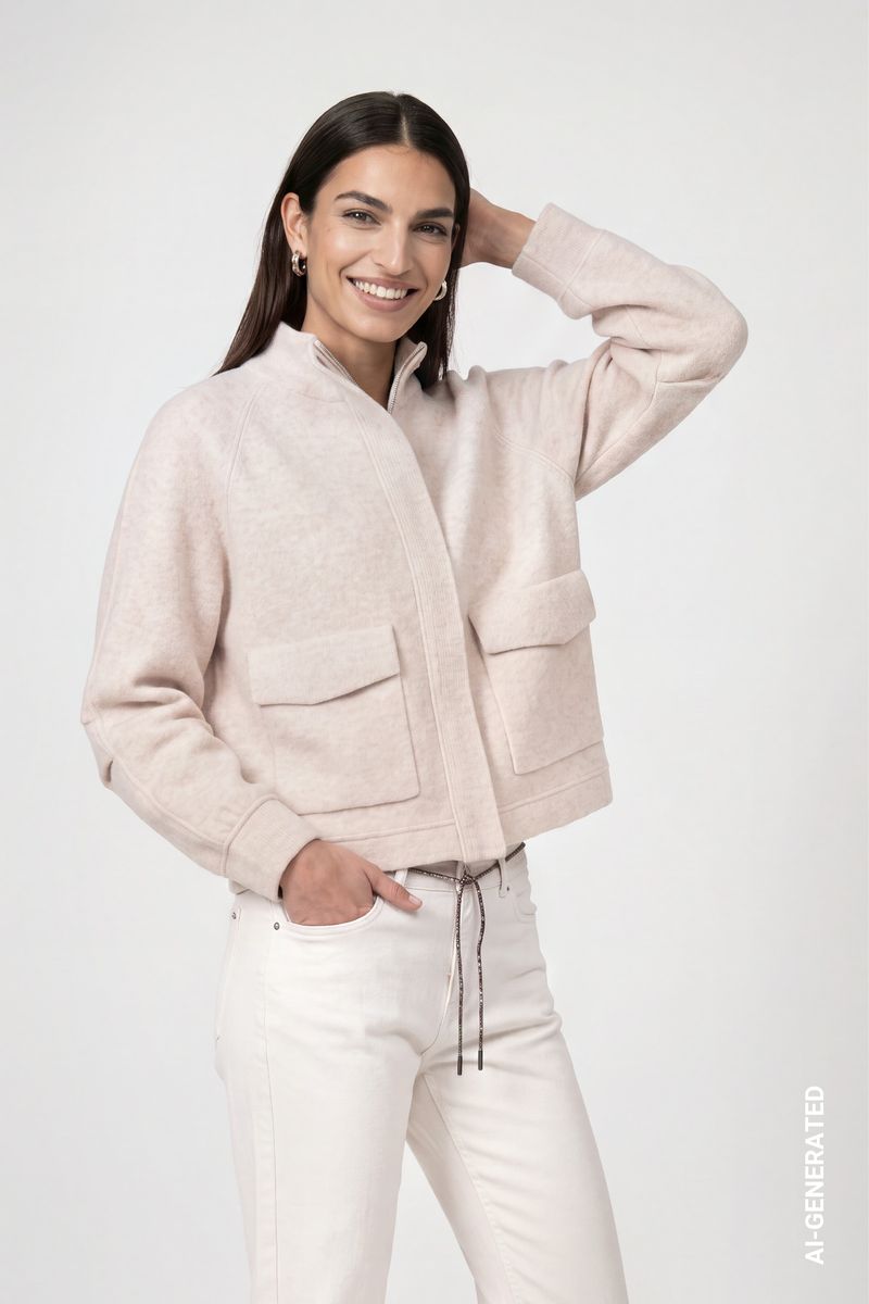 Strickjacke mit Pattentaschen