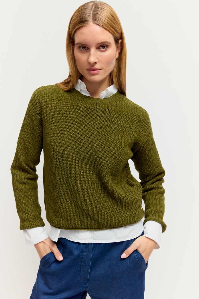 NOS bicolor Sweater knitted