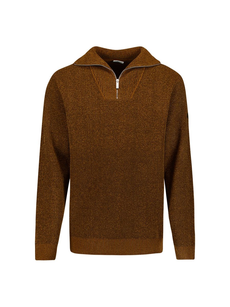 Pullover Half Zip High Neck Light Weight Chenille