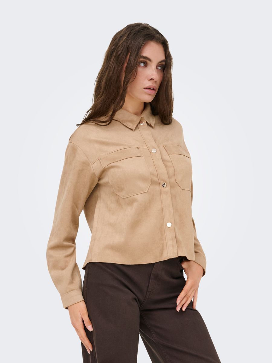 JDYJULLE L/S FAKE SUEDE SHIRT JRS NOOS