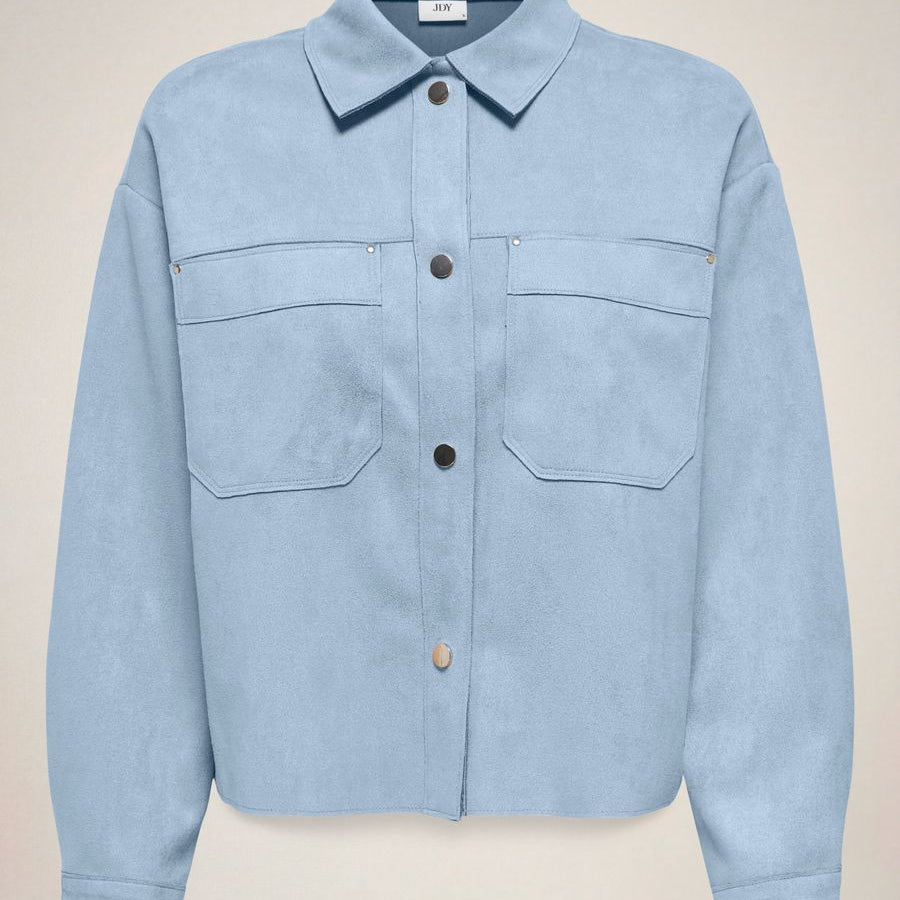 JDYJULLE L/S FAKE SUEDE SHIRT JRS NOOS