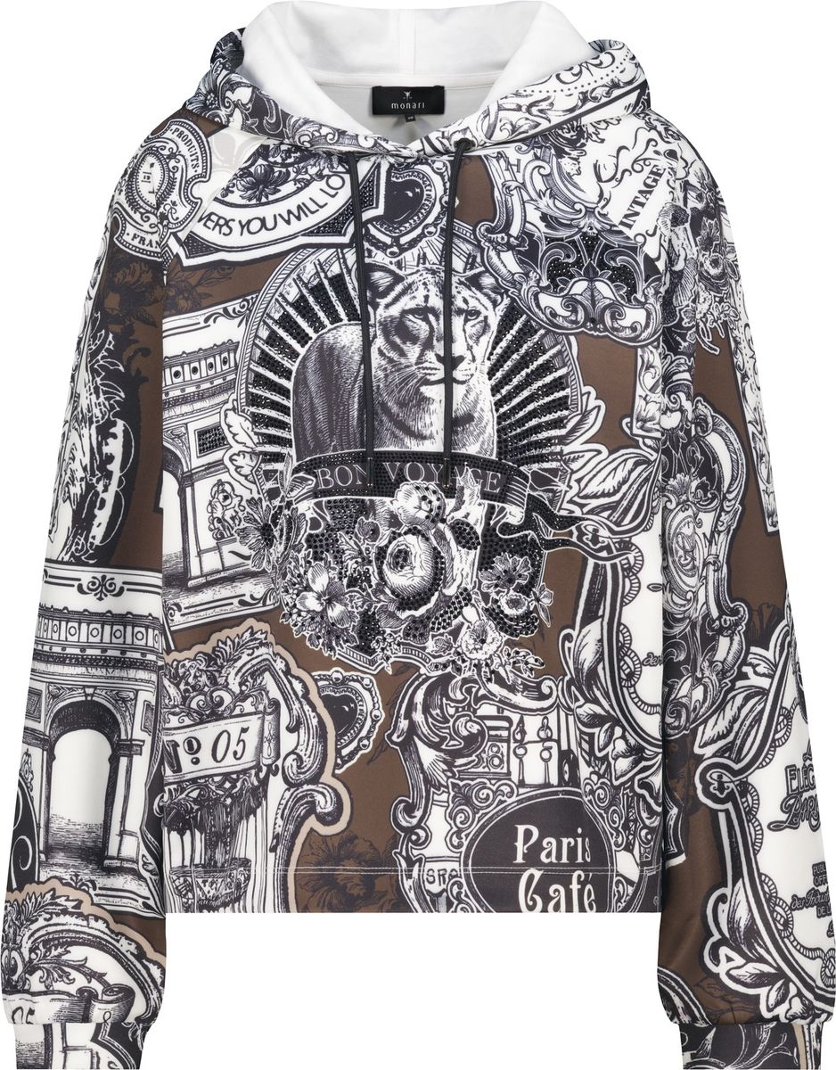 Sweatshirt mit Emblem-Muster