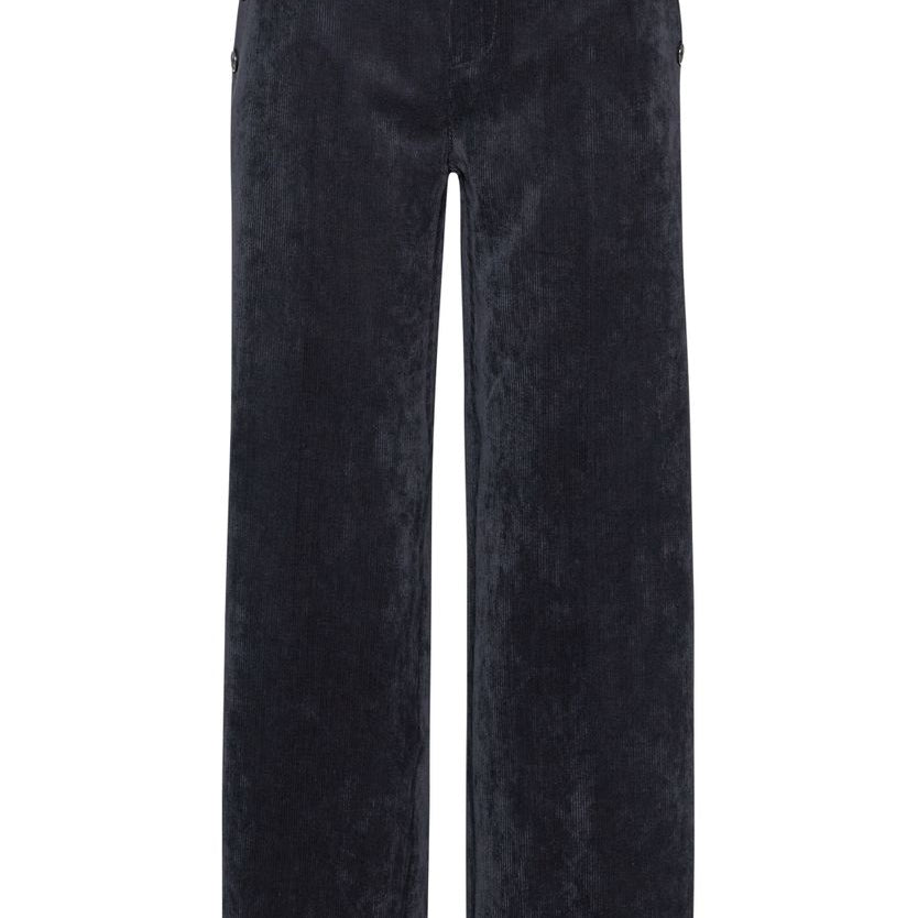 Mid Waist Straight Leg Hose mit Knöpfen
