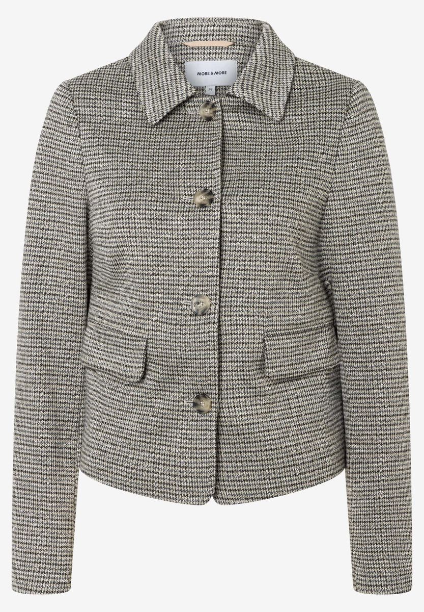 kurzer Blazer mit Minikaro