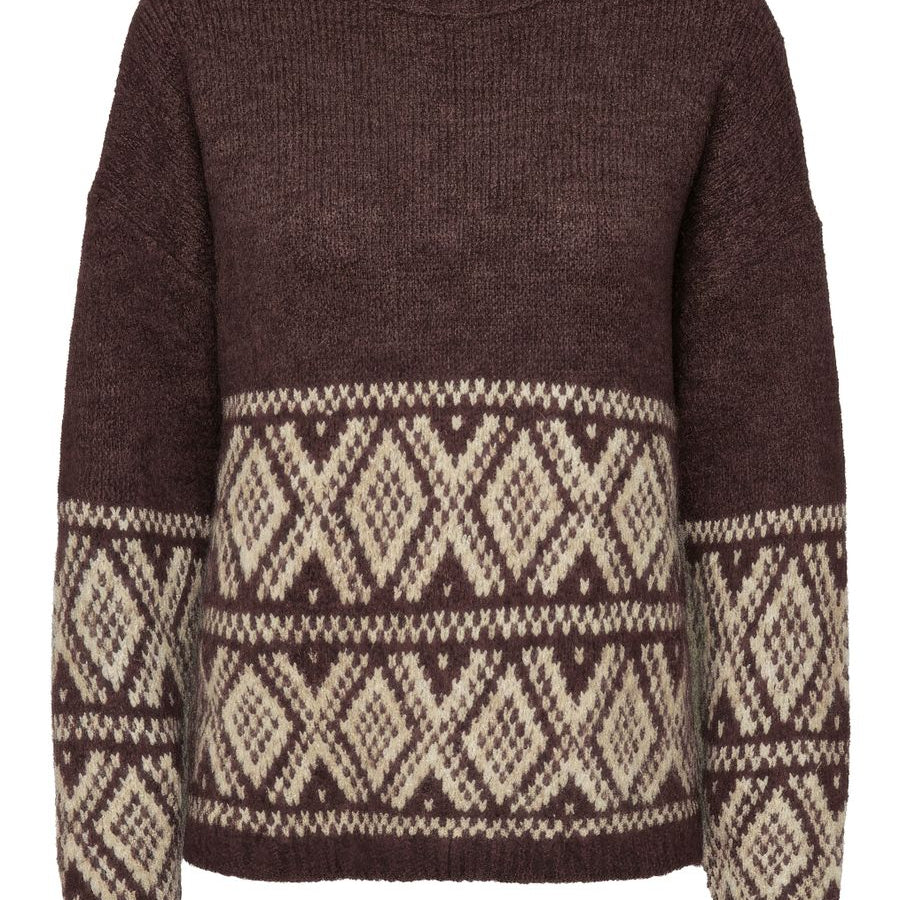 JDYDINA L/S ON FAROE ISLAND PULLOVE KNT