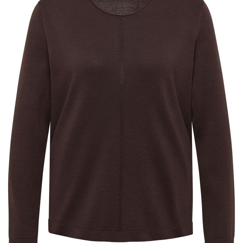 Basic Pullover mit Rundhals