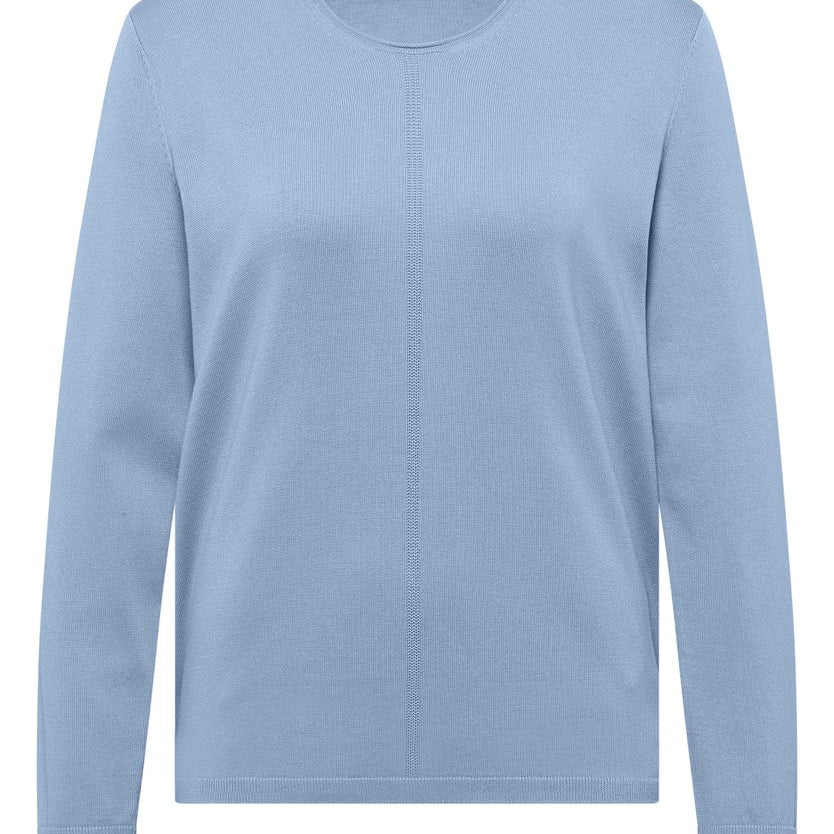 Basic Pullover mit Rundhals