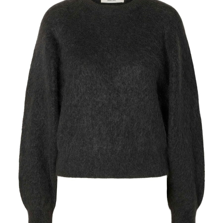 SLWMIRA LS KNIT SHORT O-NECK NOOS