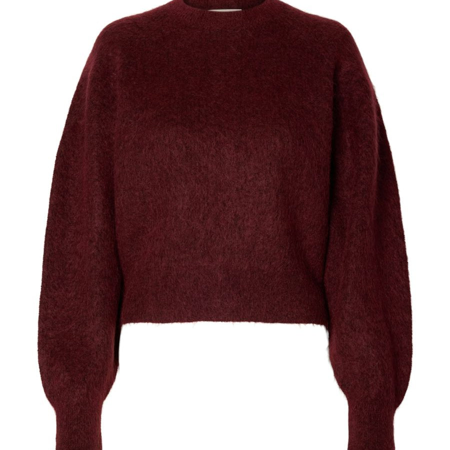 SLWMIRA LS KNIT SHORT O-NECK NOOS