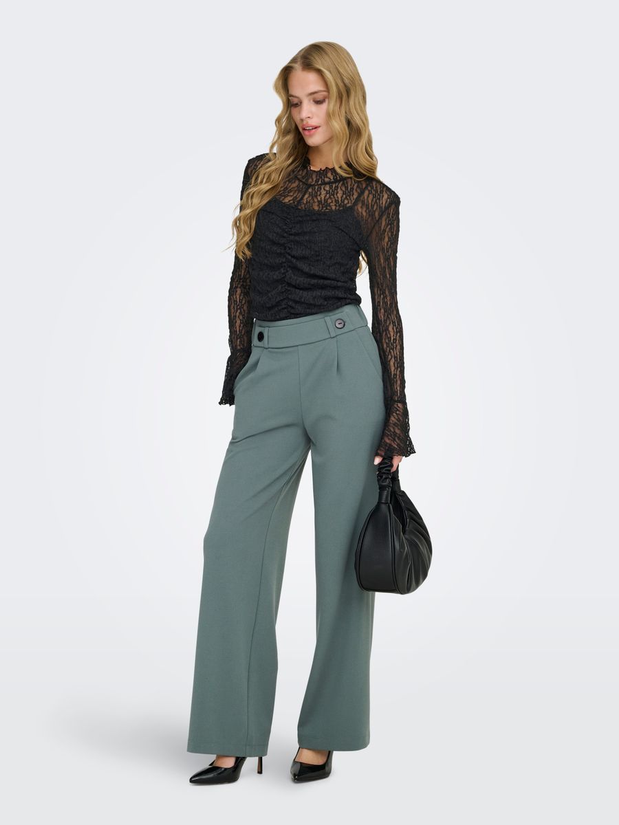 JDYLALA L/S HIGH NECK LACE TOP JRS