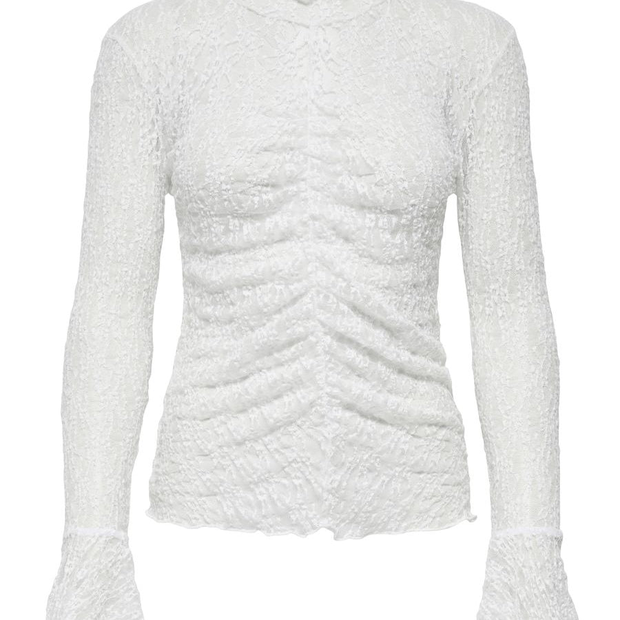 JDYLALA L/S HIGH NECK LACE TOP JRS