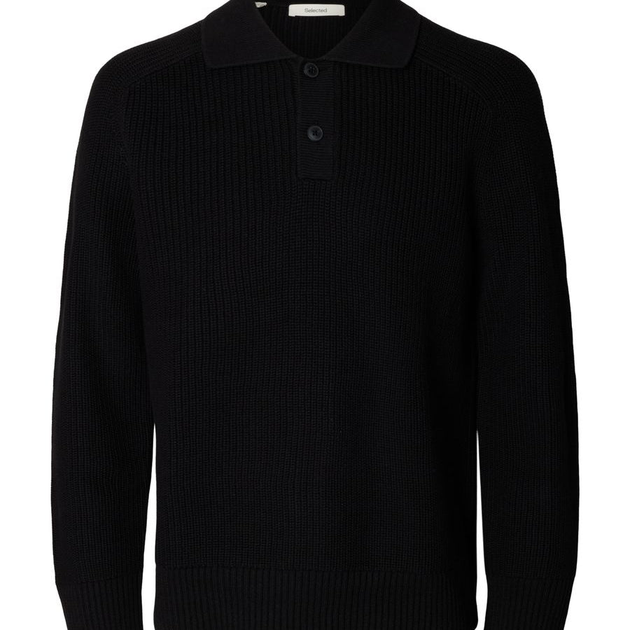 SLMPIM LS KNIT POLO CAMP