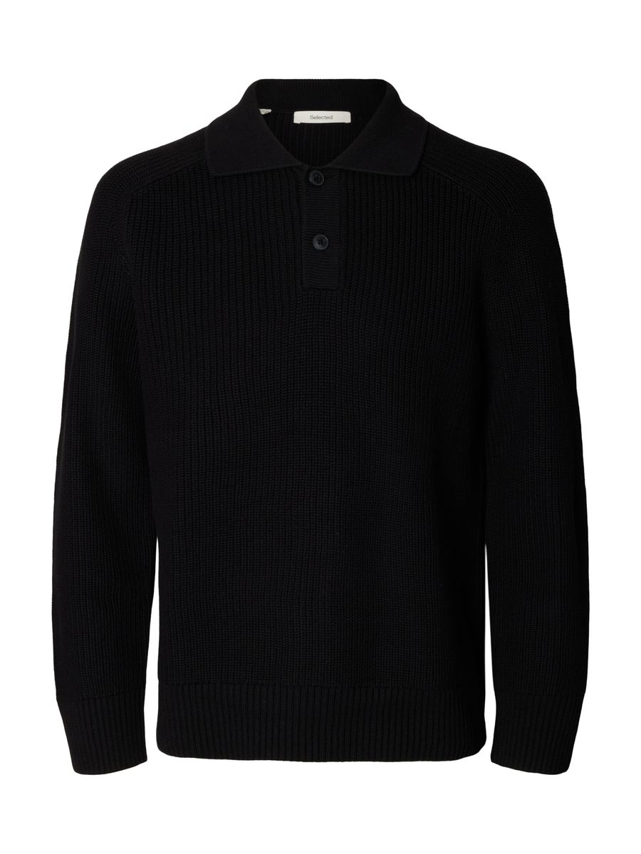 SLMPIM LS KNIT POLO CAMP