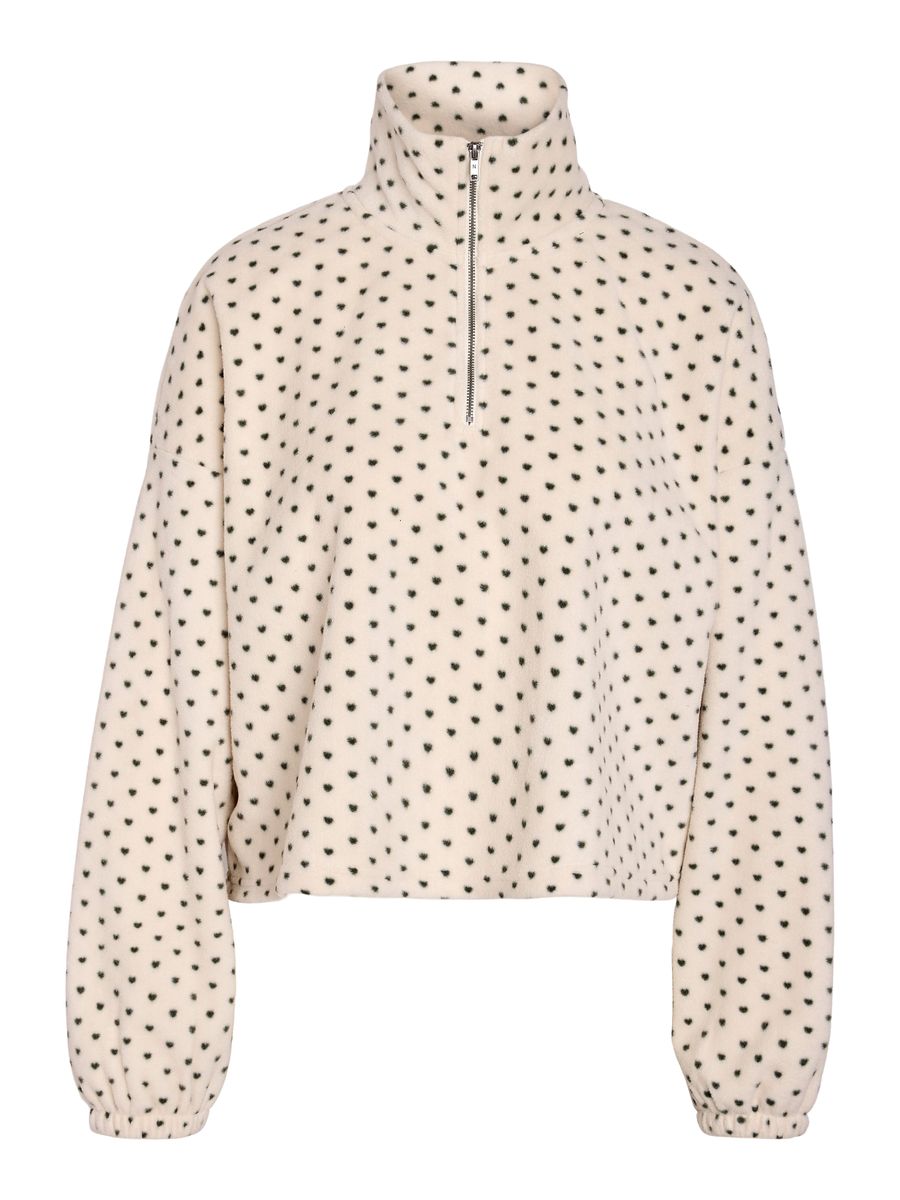 NMFLECI L/S ZIPPER BLOUSE AOP