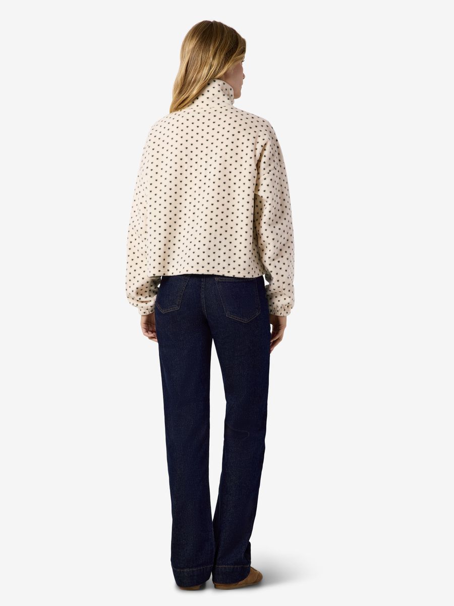 NMFLECI L/S ZIPPER BLOUSE AOP