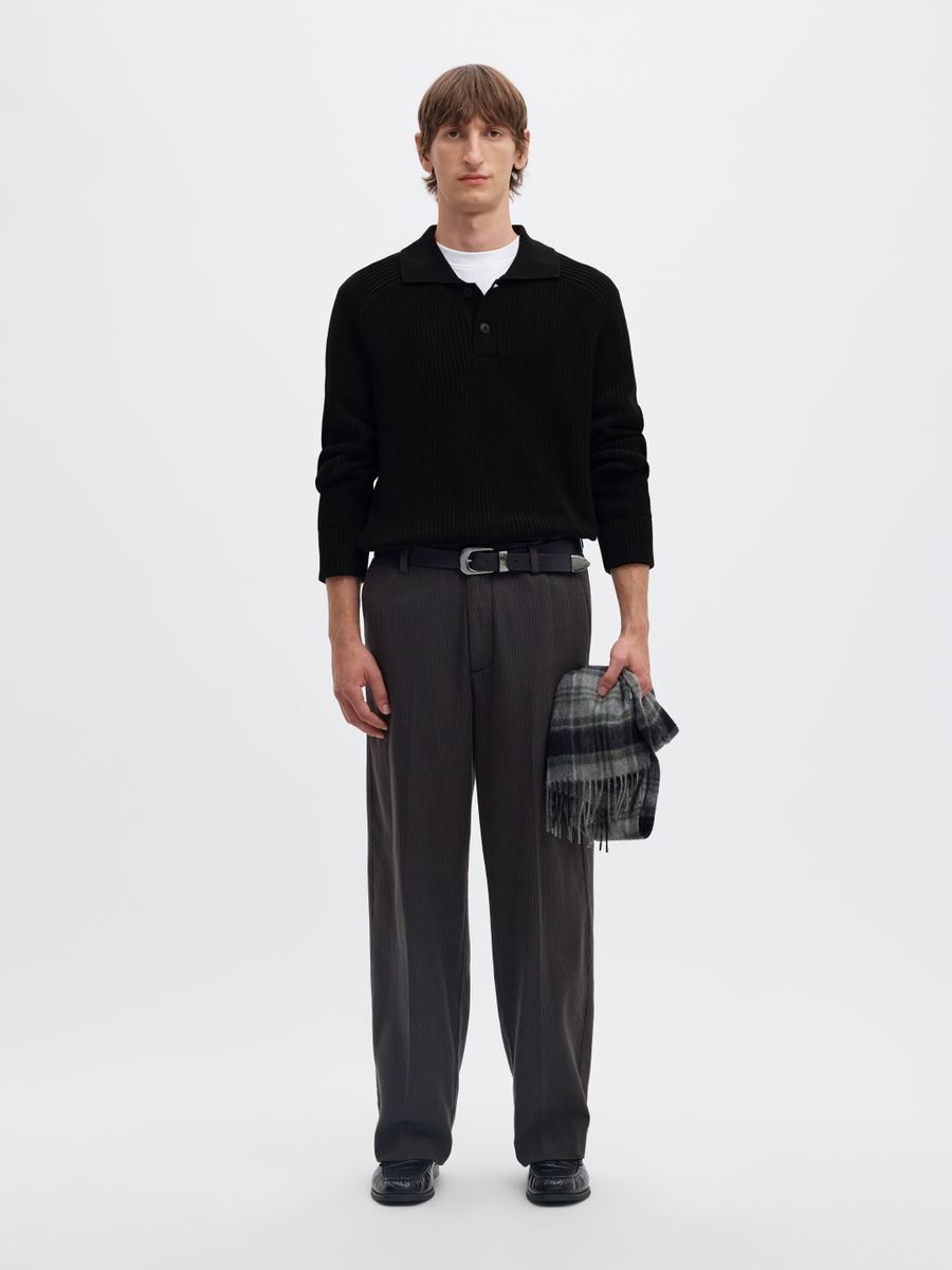 SLMPIM LS KNIT POLO CAMP