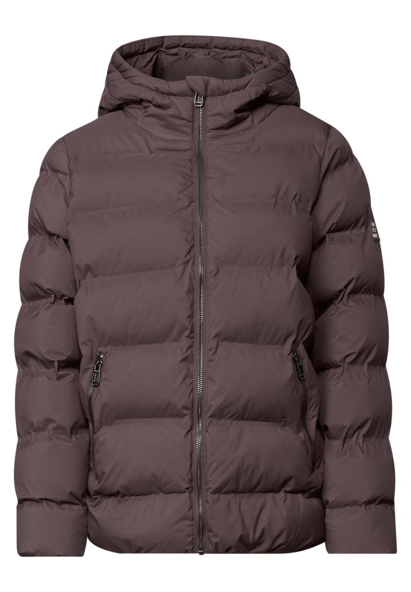 Kurze Jacke mit geklebter Steppung