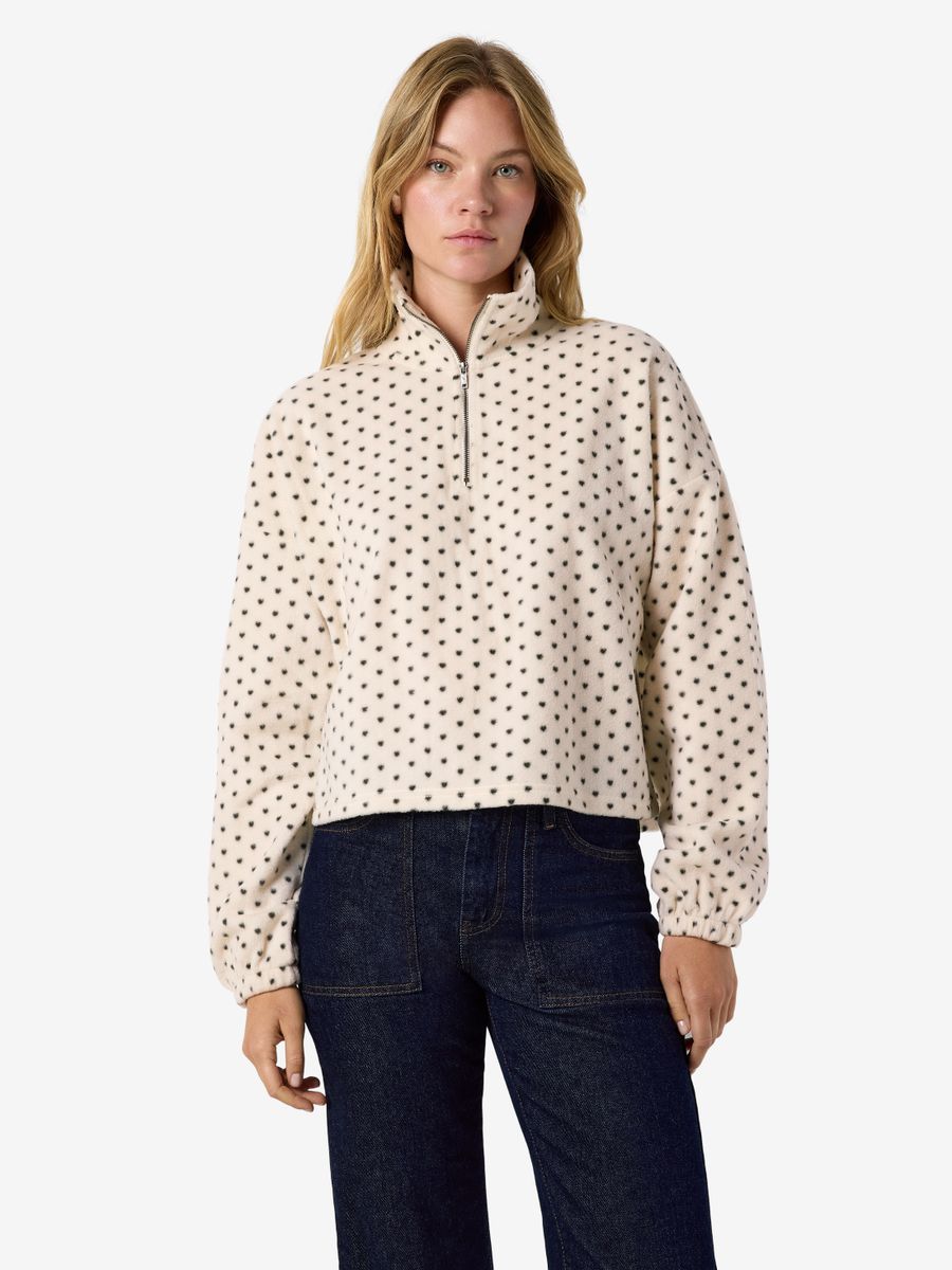NMFLECI L/S ZIPPER BLOUSE AOP
