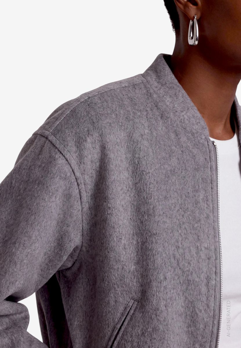 College Jacke Damen mit Reißverschluss