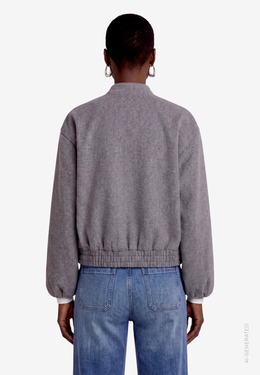 College Jacke Damen mit Reißverschluss