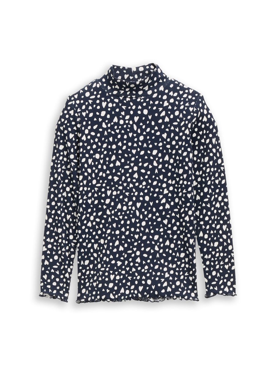 Langarmshirt mit Rippstruktur