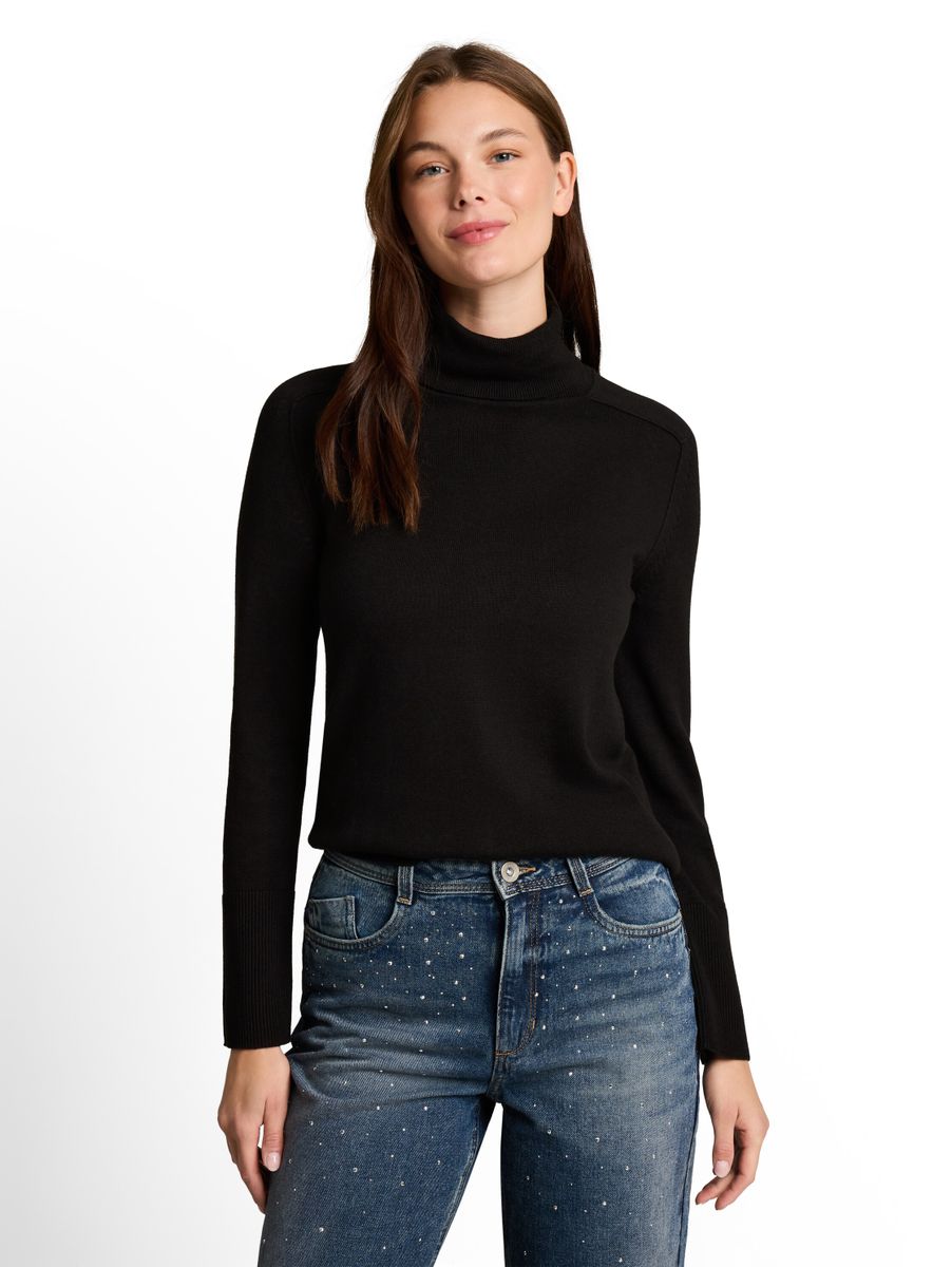 Basic Rollkragenpullover