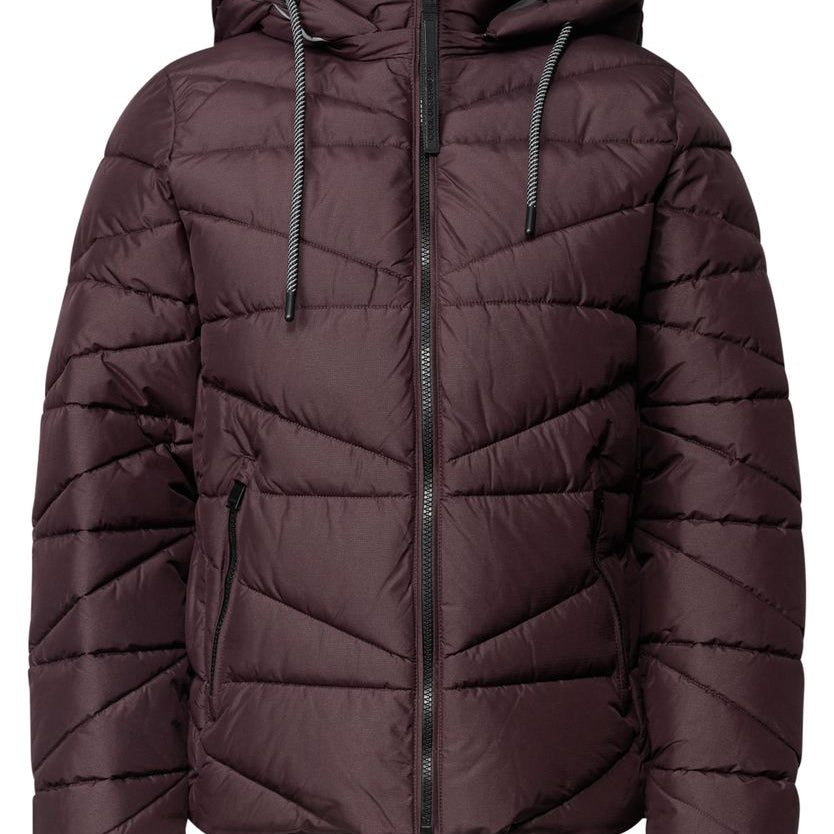 Steppjacke mit Kapuze und Zipper
