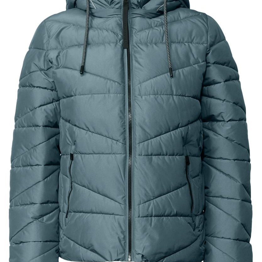 Steppjacke mit Kapuze und Zipper