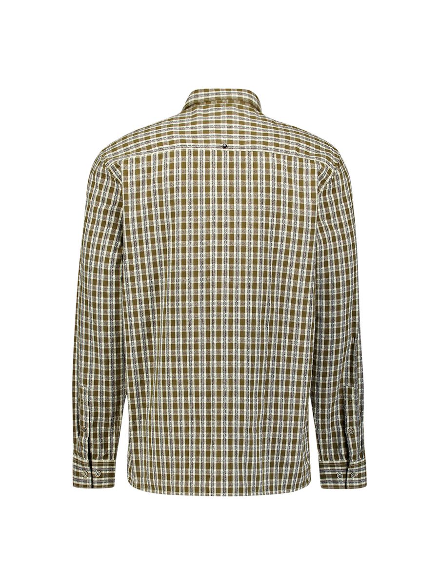 Shirt Yarn Dyed Small Check, Dobby Weave