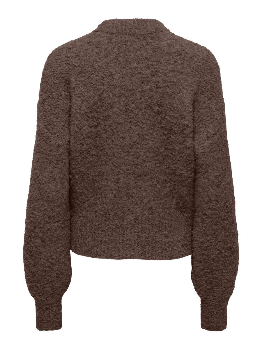 ONLBOUBLE LS O-NECK ZIP CARDIGAN KNT