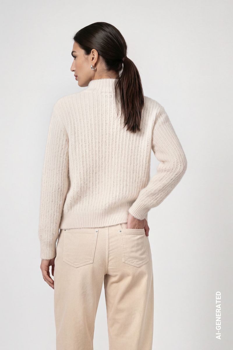 Strickpullover mit Struktur