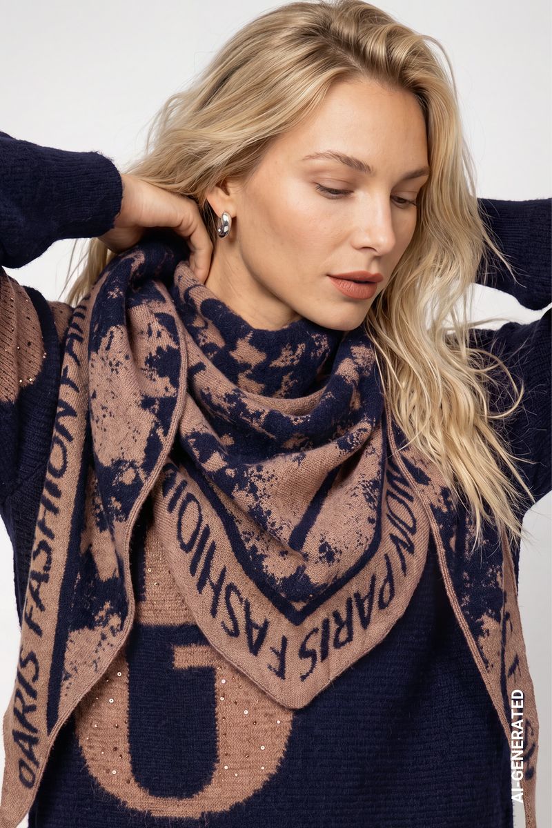 Schal mit Jacquard-Muster