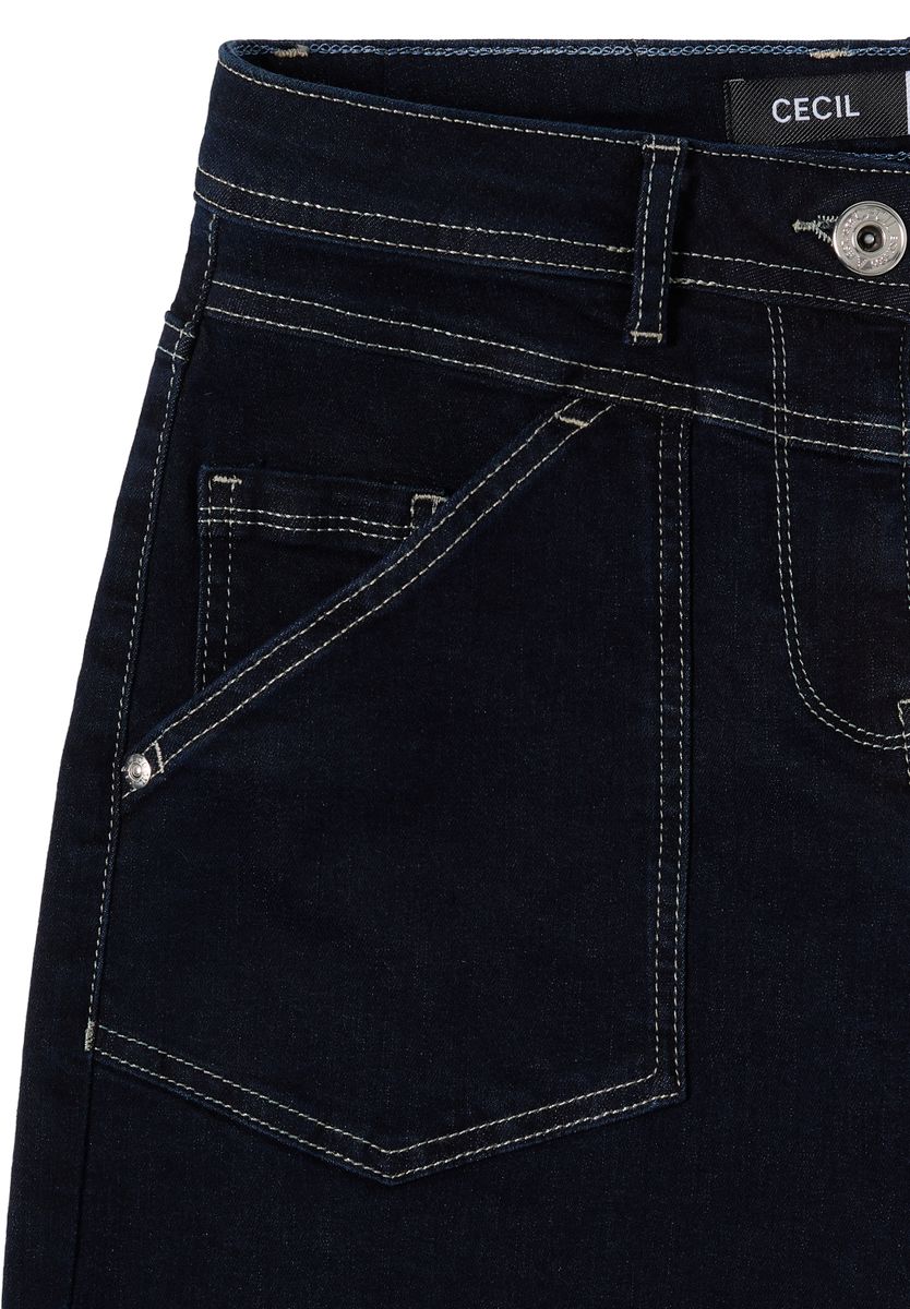 Barrel Leg Jeans mit Patch-Pockets