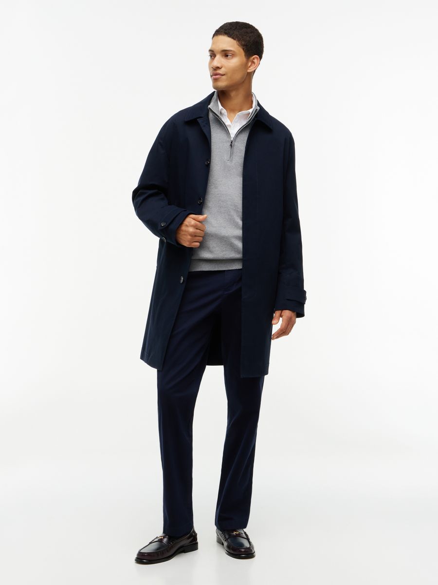 ESSENTIAL COTTON ZIP MOCK