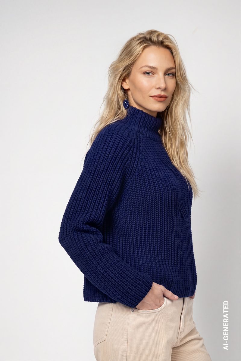 Strickpullover aus Chenillegarn