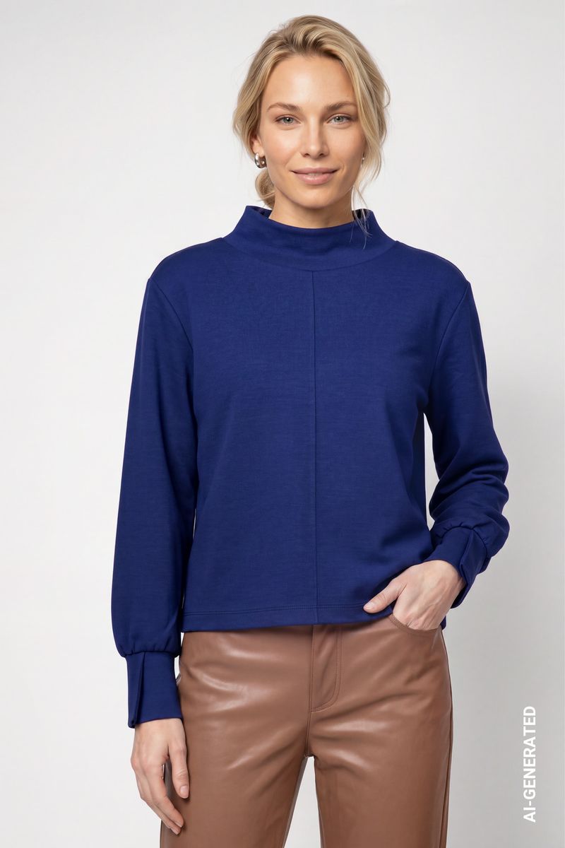 Sweatshirt mit Stehkragen