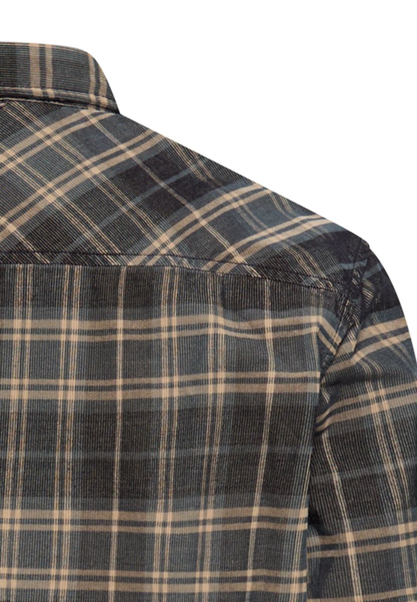 Baumwollhemd mit Button-Down-Kragen