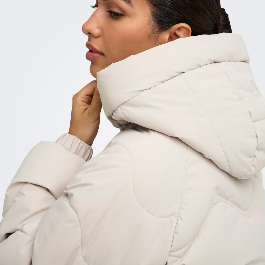 JDYPOWER SHORT HOOD PUFFER OTW HAB