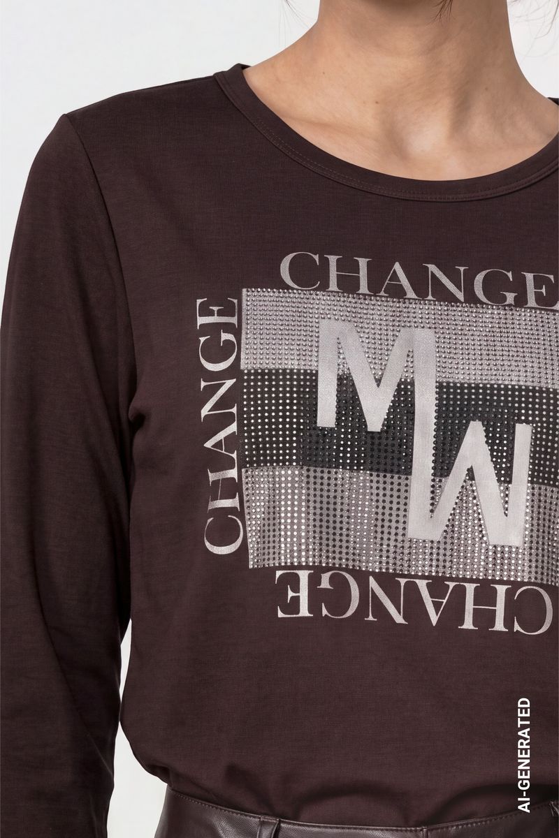 Langarmshirt mit Schmuckdetails