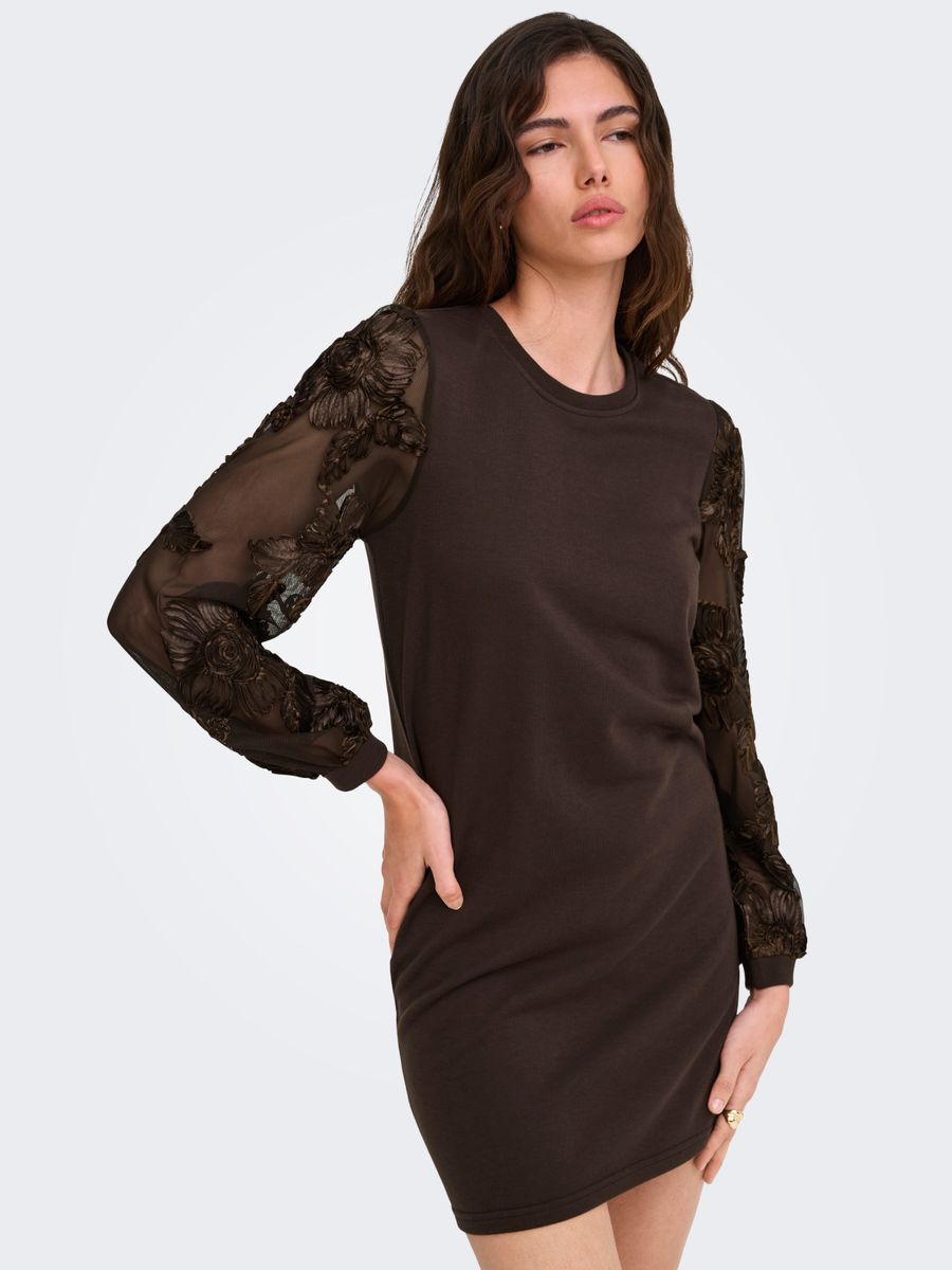 JDYFAIRVIEW LIFE L/S SWEAT DRESS JRS