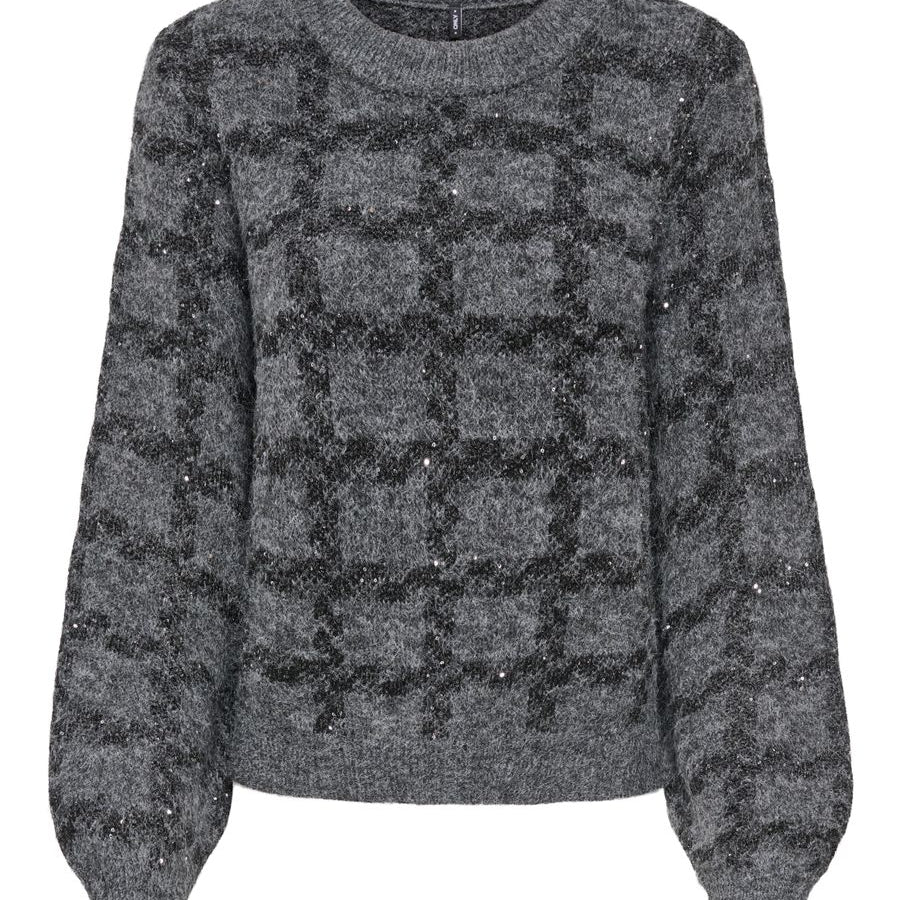 ONLDOFFA LS O-NECK GLITTER KNT