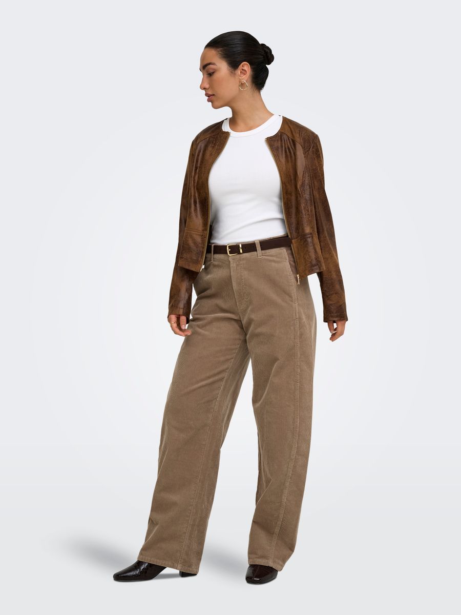 ONLCLAIR-FLORA MW CORD BARREL PANT PNT