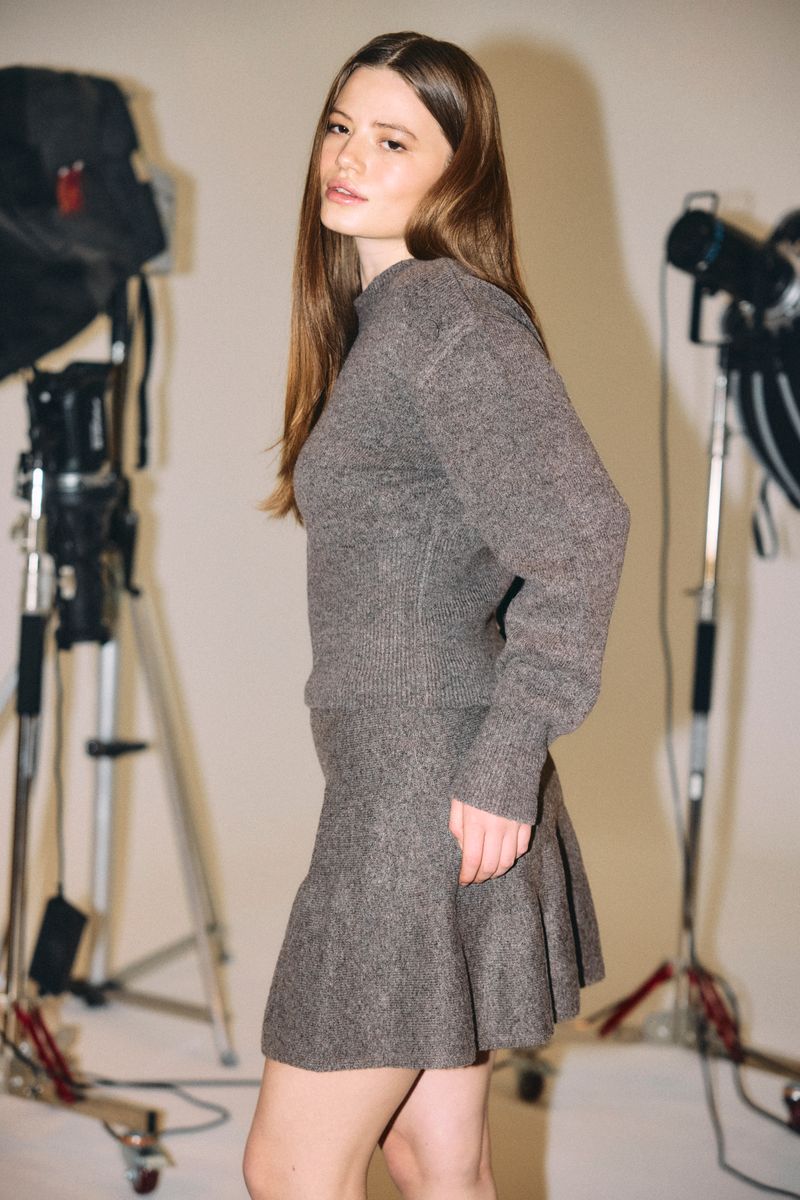 NMSLOAN L/S O-NECK KNIT NOOS