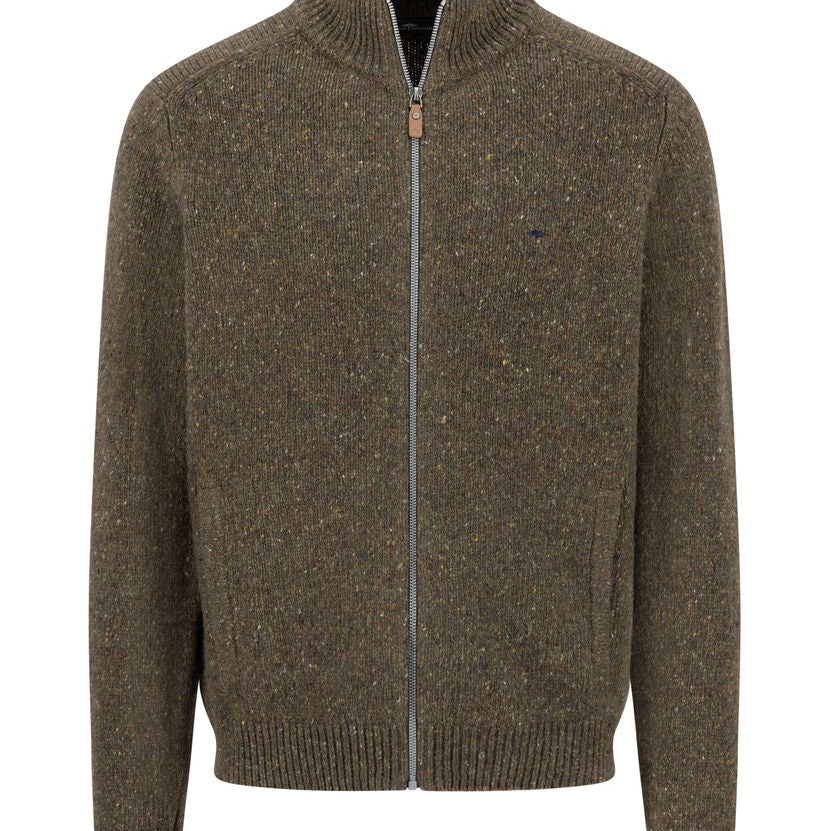 Zip Cardigan. Donegal*RWS
