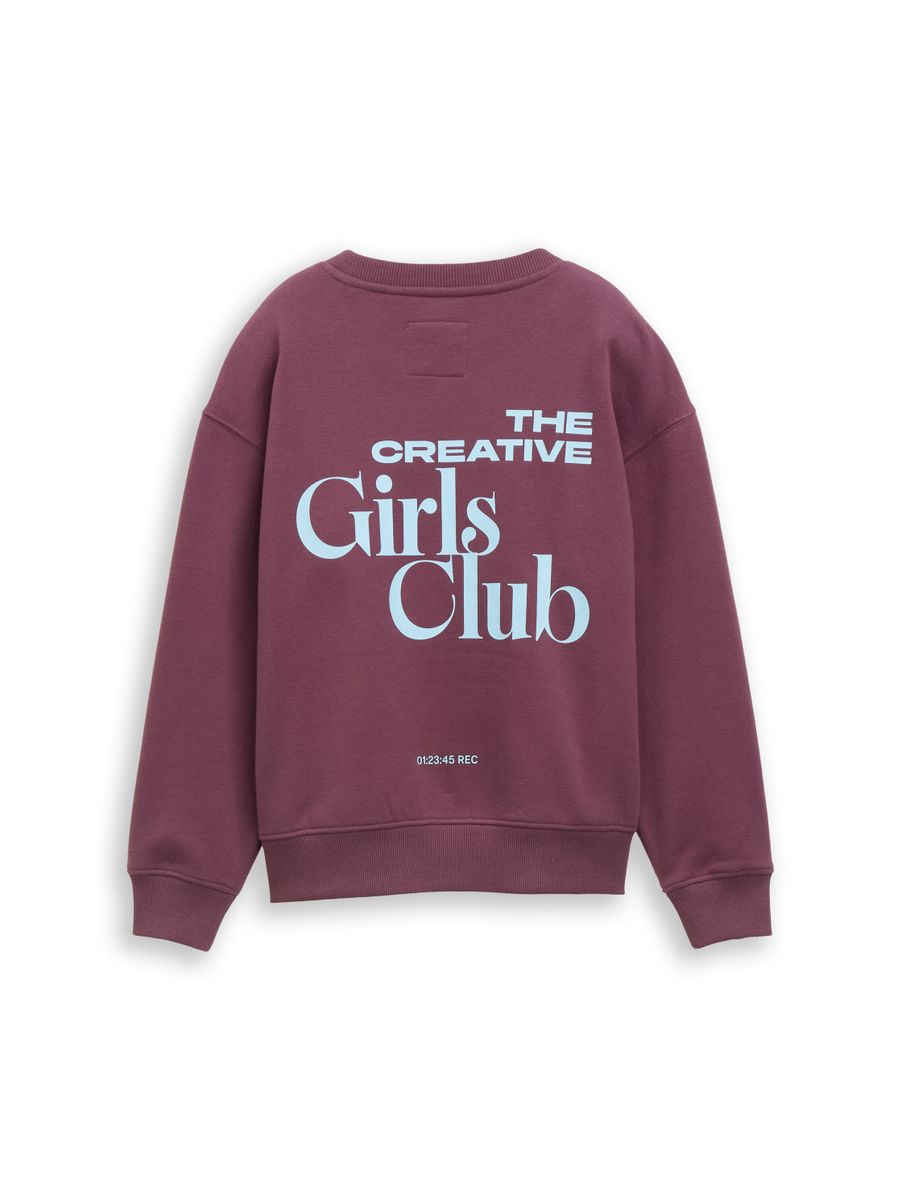 Oversize Sweatshirt mit Rückenprint