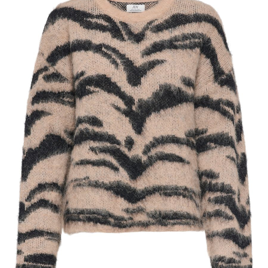JDYCECILIE L/S ON ANIMAL PULLOVER KNT